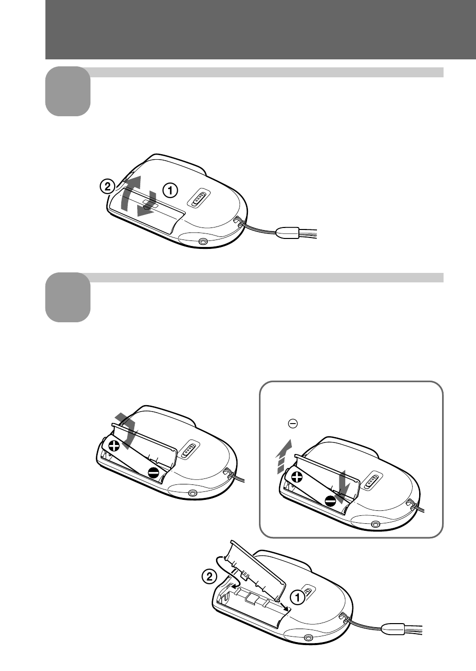 Getting started, Step 1: installing the battery | Sony ICD-57 User Manual | Page 6 / 36