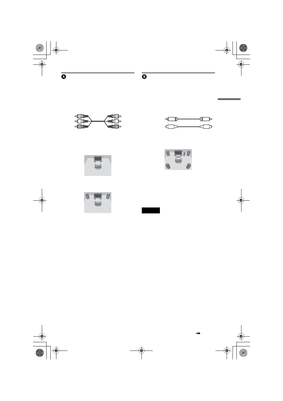 Connecting to audio l/r input jacks, Connecting to a digital audio input jack | Sony DVP-NC60P User Manual | Page 21 / 76