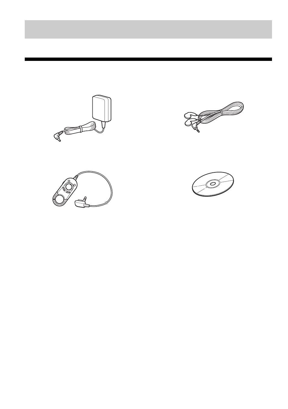 Getting started, Checking the supplied accessories | Sony D-NE301 User Manual | Page 10 / 36