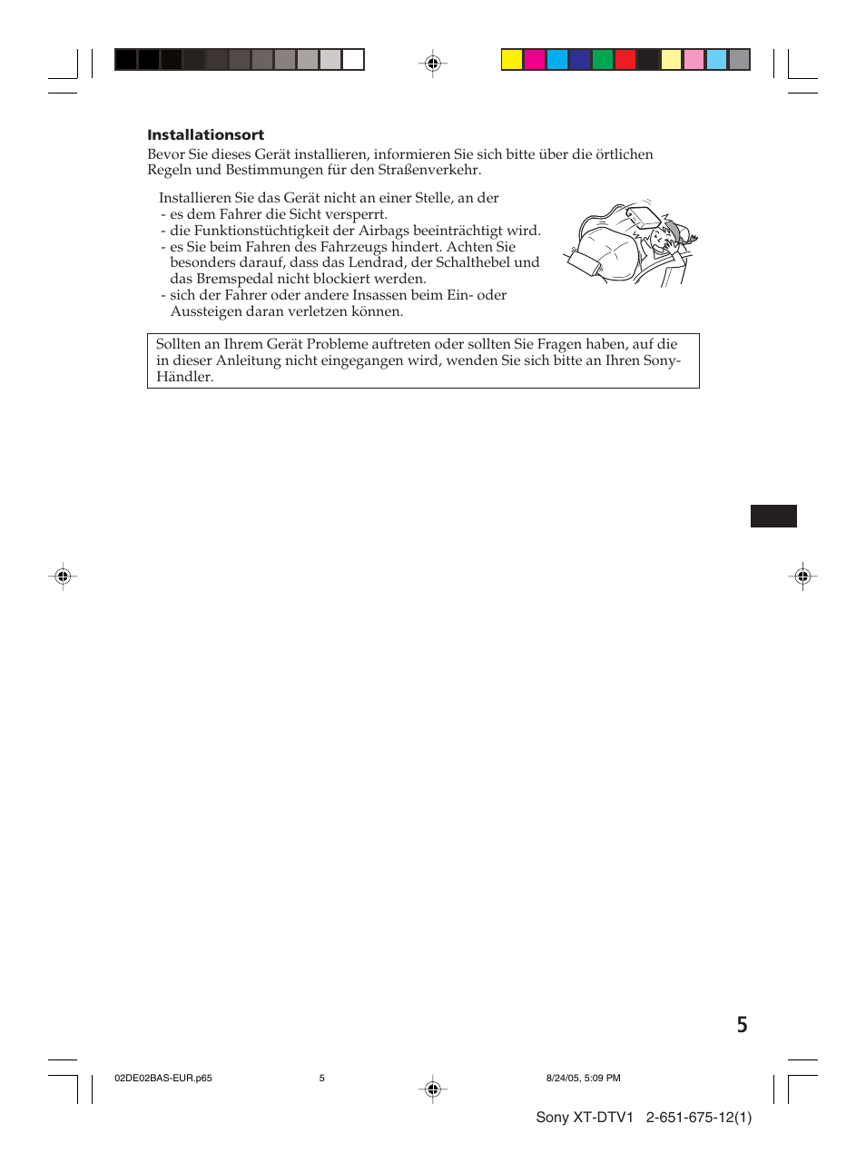 Sony XT-DTV1 User Manual | Page 29 / 123