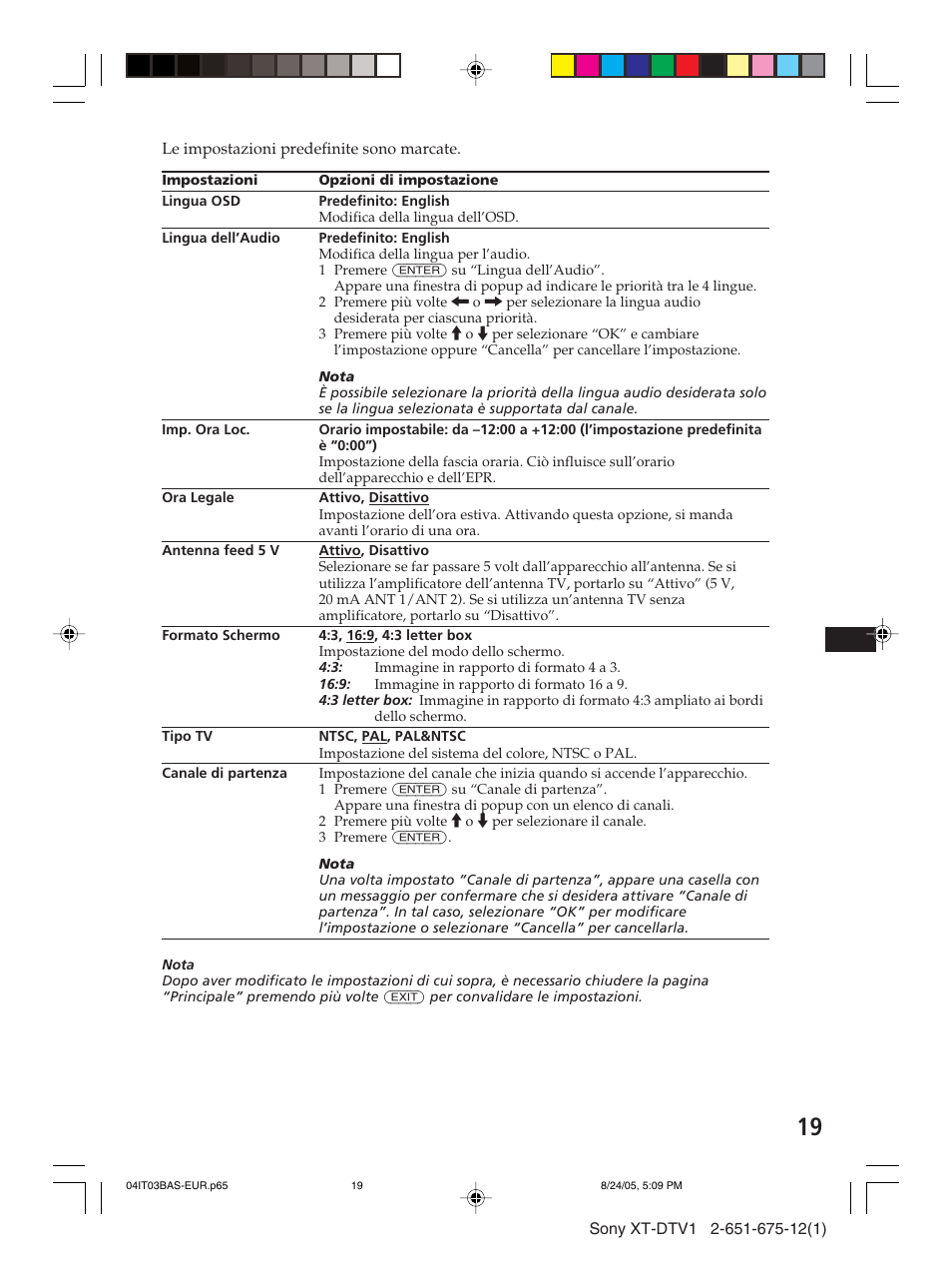 Sony XT-DTV1 User Manual | Page 91 / 123