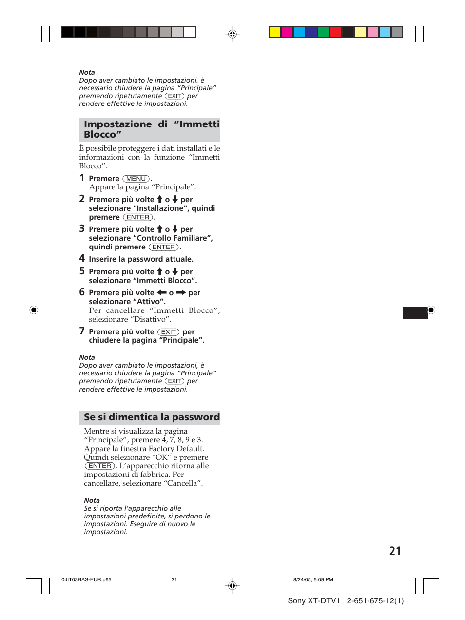 Sony XT-DTV1 User Manual | Page 93 / 123
