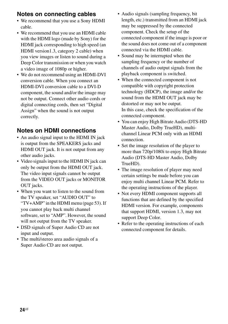 Sony STR-DG820 User Manual | Page 24 / 108