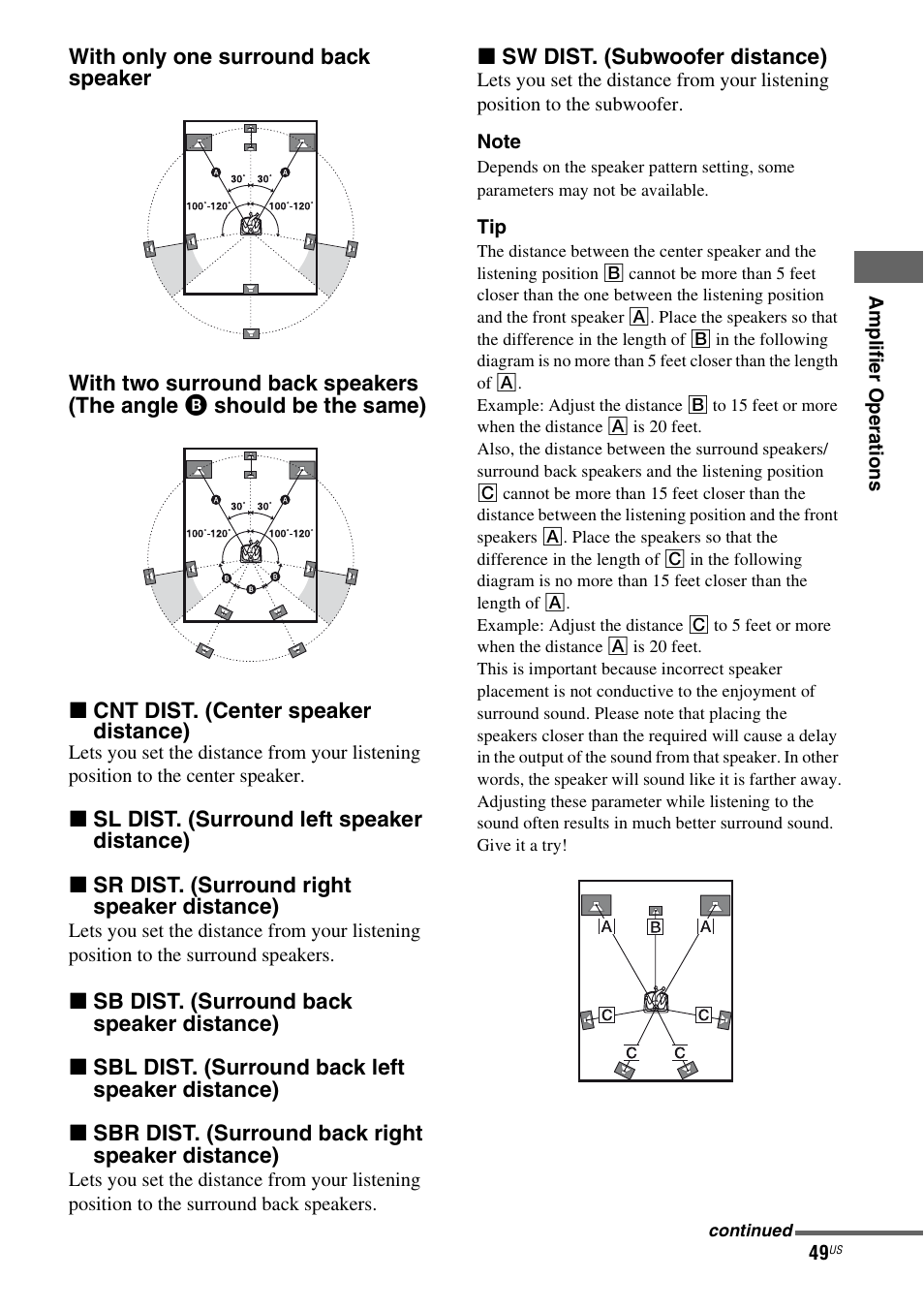 Sony STR-DG820 User Manual | Page 49 / 108