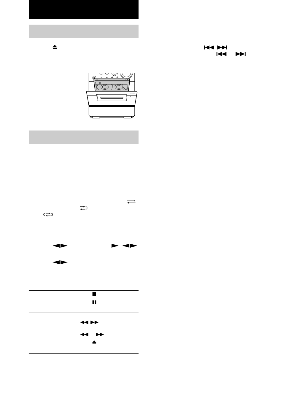Tape, Loading a tape, Playing a tape | Sony CMT-EP404 User Manual | Page 14 / 24