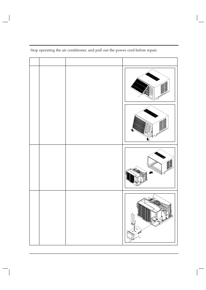 4 disassembly and reassembly procedure | Samsung AWH126JE User Manual | Page 3 / 5