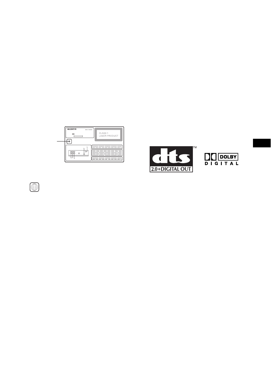 Codice di zona, Nota sulle operazioni di riproduzione di dvd e vcd, Diritti d’autore | Sony DVX-11B User Manual | Page 123 / 196