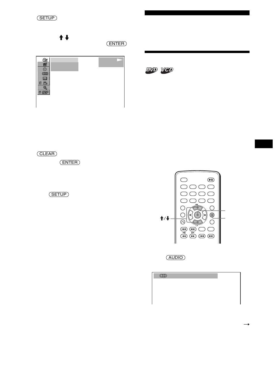 Regolazioni relative all’audio, Modifica dei canali audio | Sony DVX-11B User Manual | Page 135 / 196