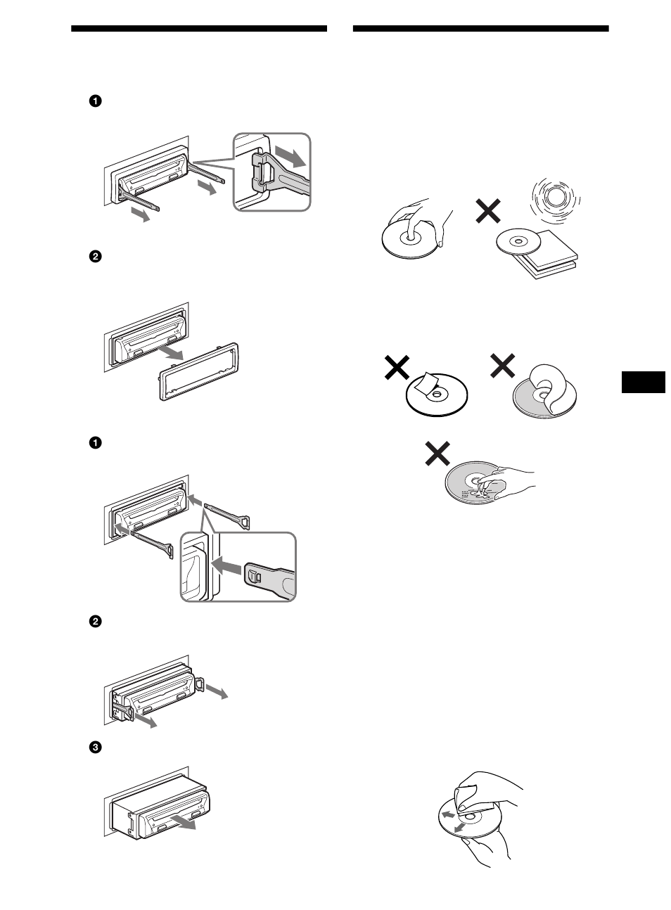 Het apparaat verwijderen, Opmerkingen bij discs, Het apparaat verwijderen opmerkingen bij discs | 31 het apparaat verwijderen | Sony DVX-11B User Manual | Page 185 / 196