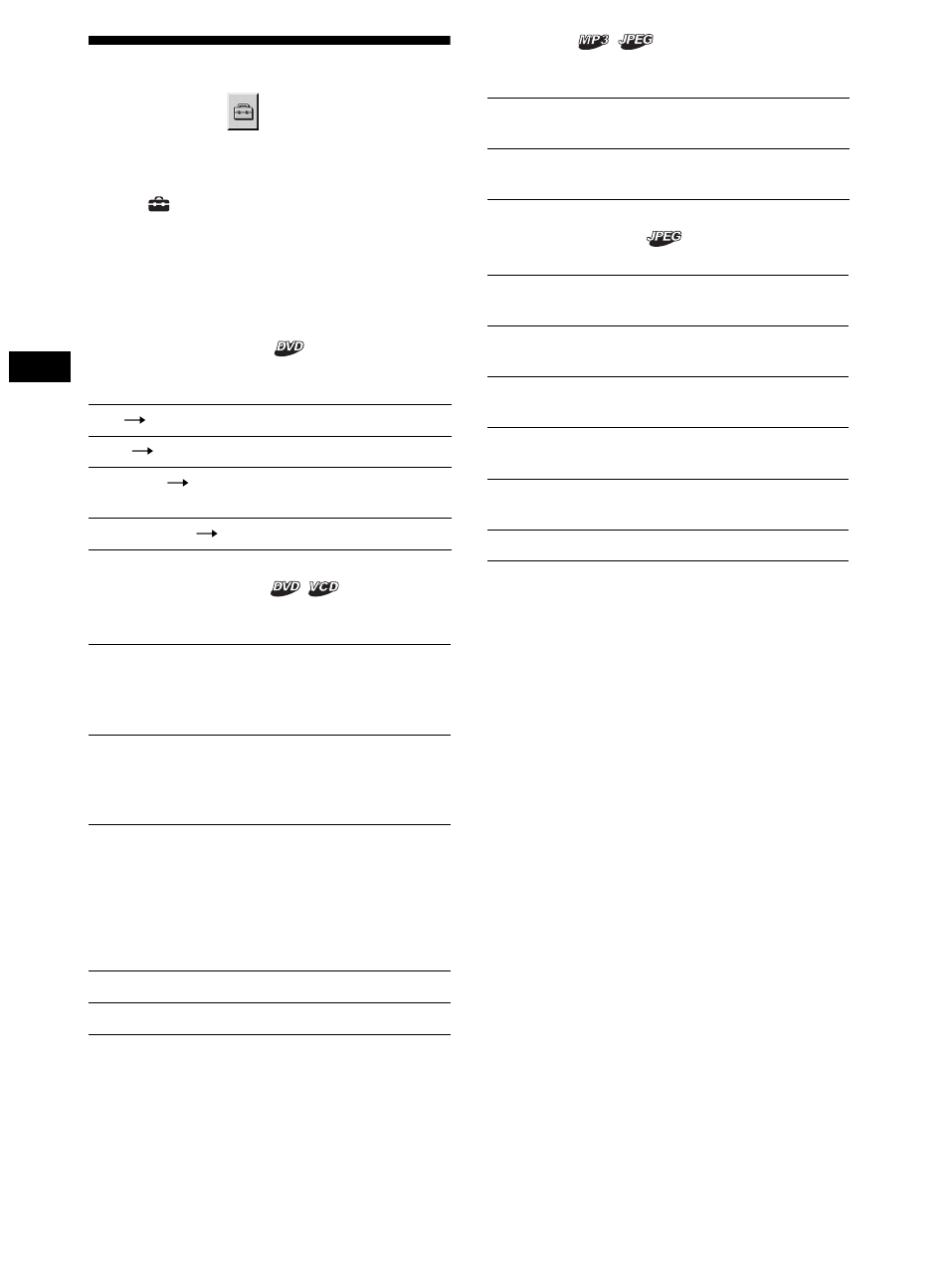 Custom settings, Custom setup, Perations | 28 custom settings | Sony DVX-11B User Manual | Page 28 / 196