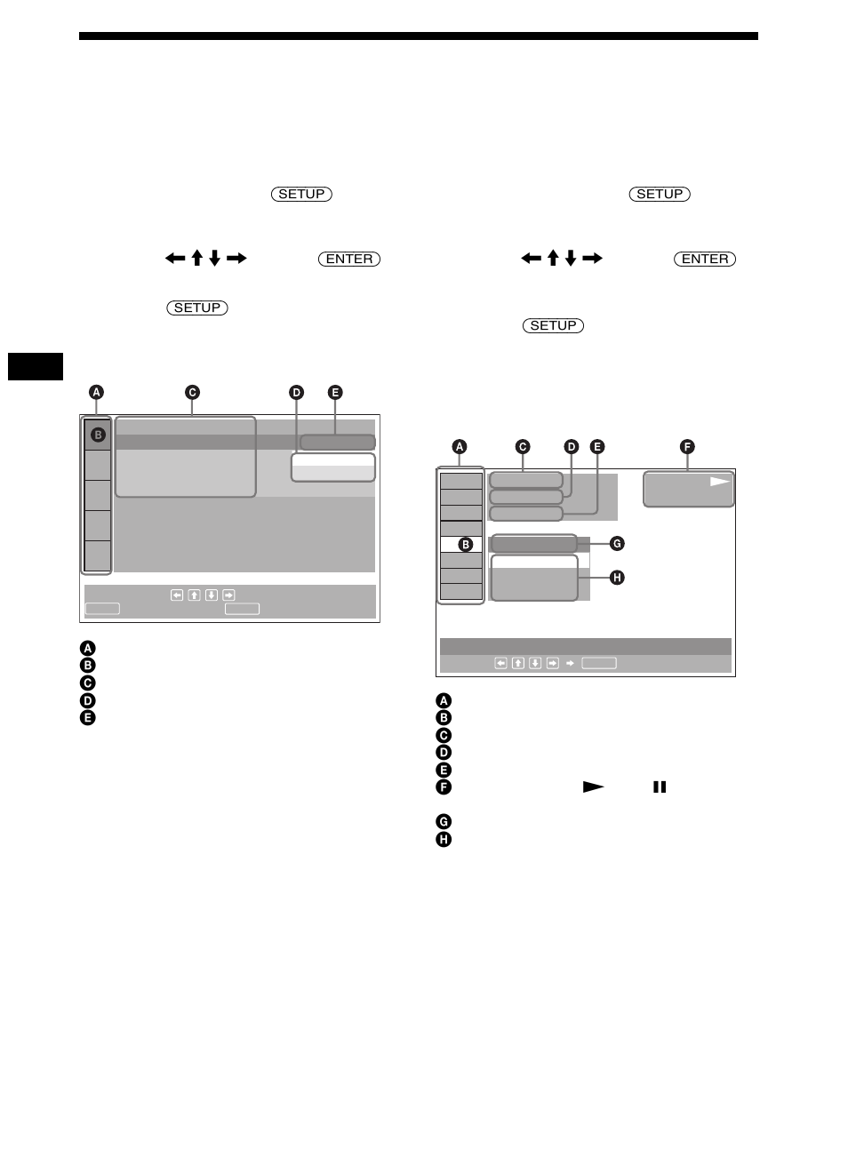 Menüanzeigen, 10 menüanzeigen | Sony DVX-11B User Manual | Page 48 / 196