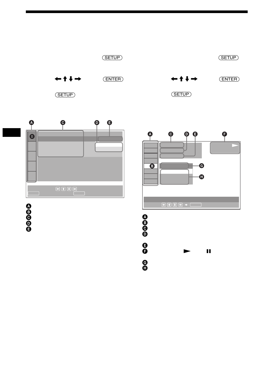 Ecrans de menu, 10 ecrans de menu | Sony DVX-11B User Manual | Page 88 / 196