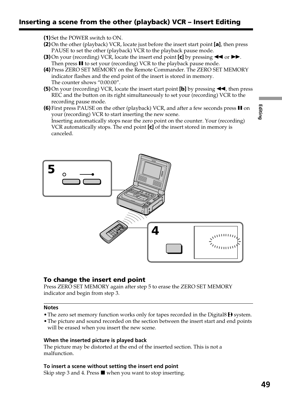 Sony GV-D800 User Manual | Page 49 / 76