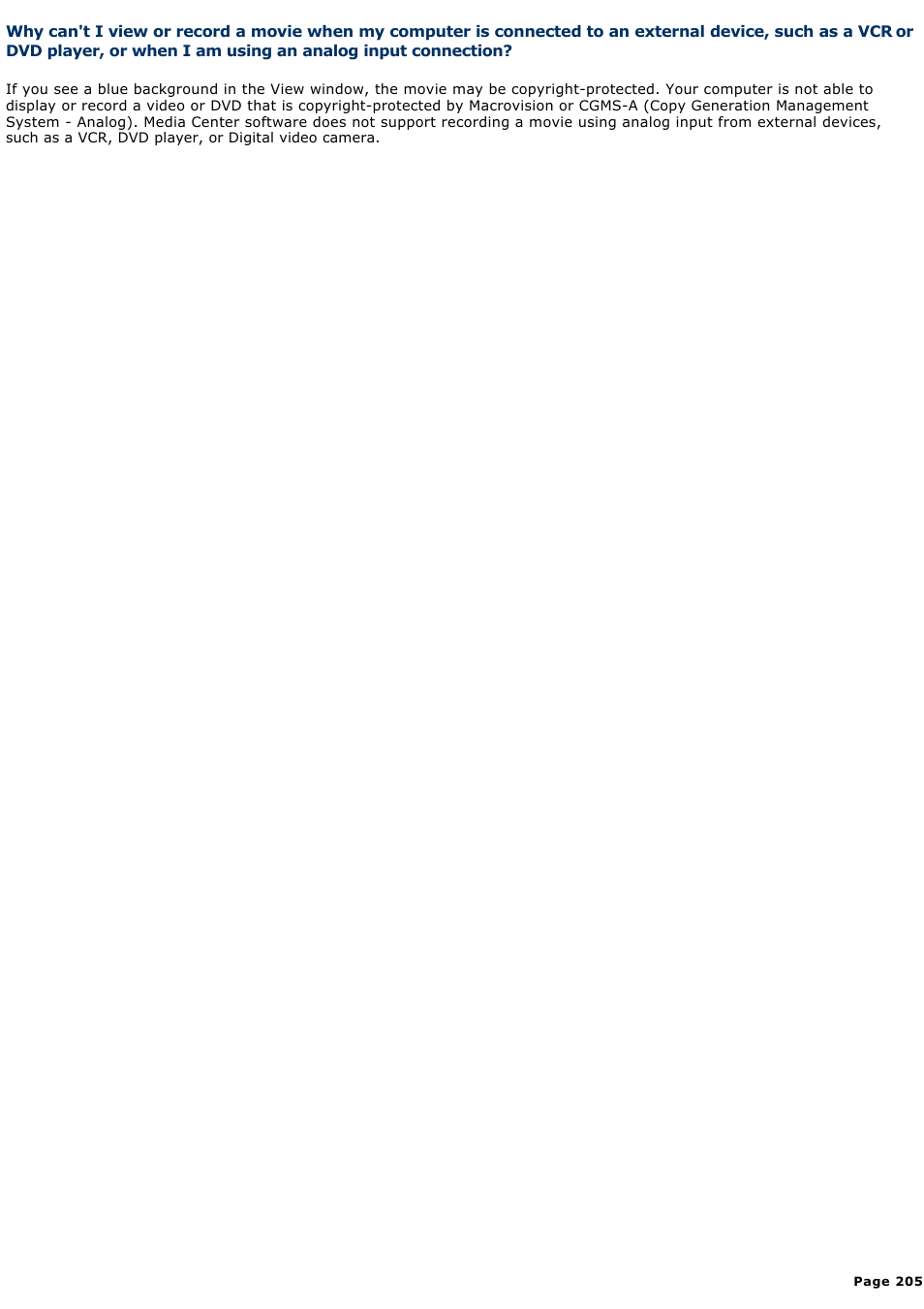 Sony VAIO VGCRB40 User Manual | Page 205 / 243