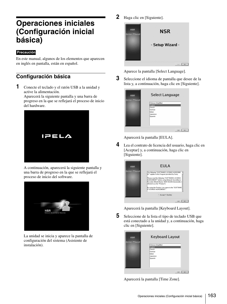 Configuración básica | Sony Security Camera User Manual | Page 163 / 204