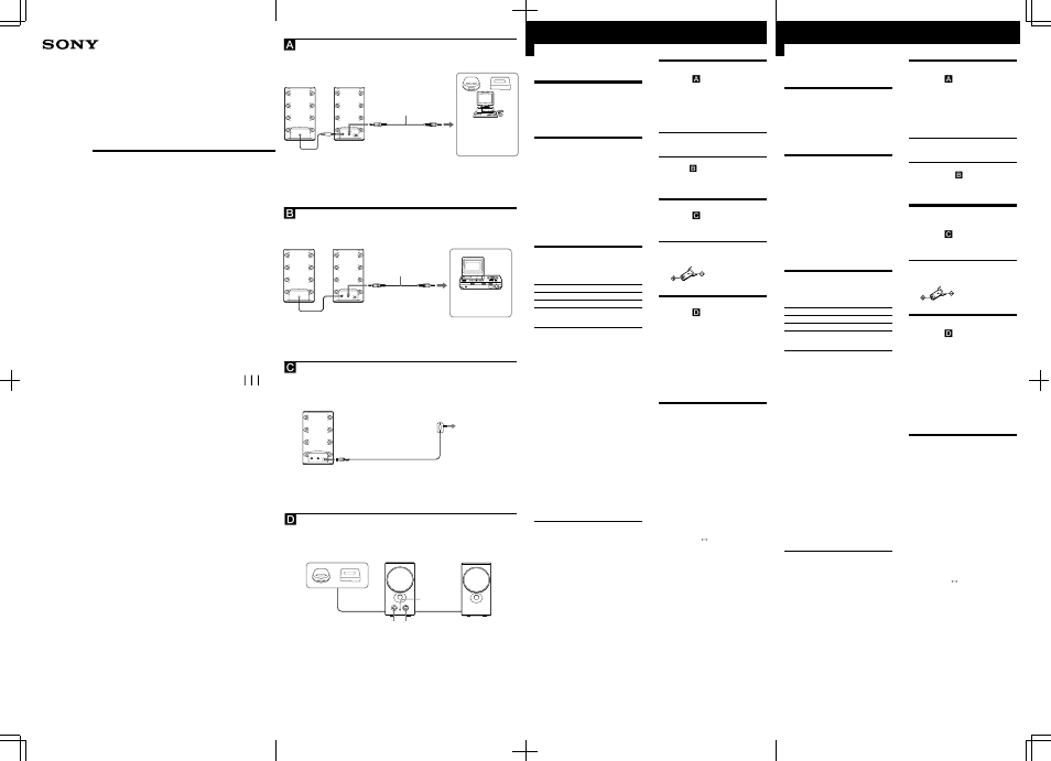 Sony SRS-Z500/Z500PC User Manual | 2 pages