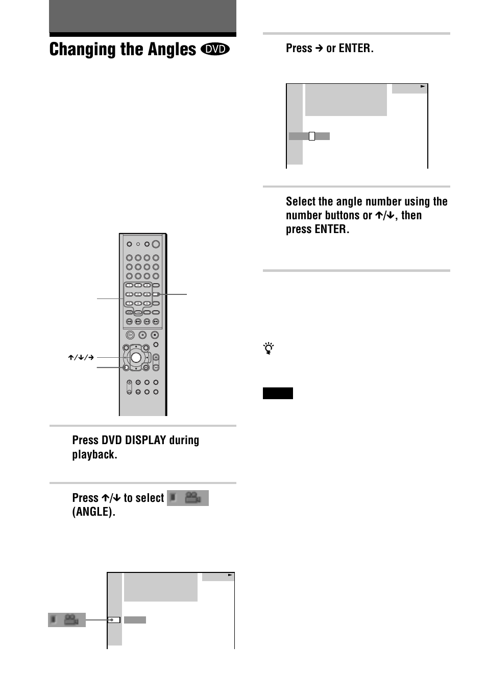 Changing the angles | Sony AVD-S50ES User Manual | Page 52 / 84