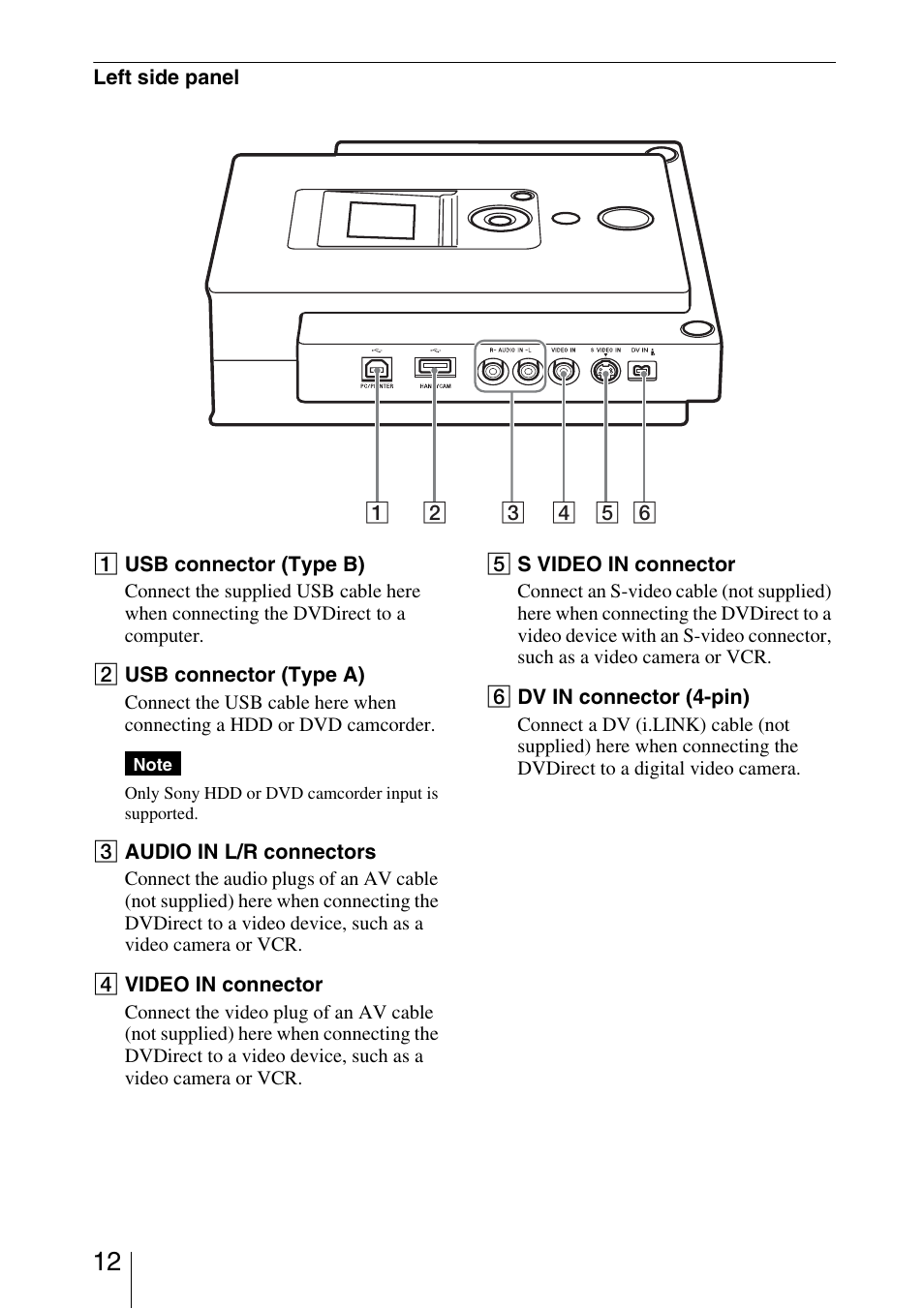 Sony VRD-VC30 User Manual | Page 12 / 64