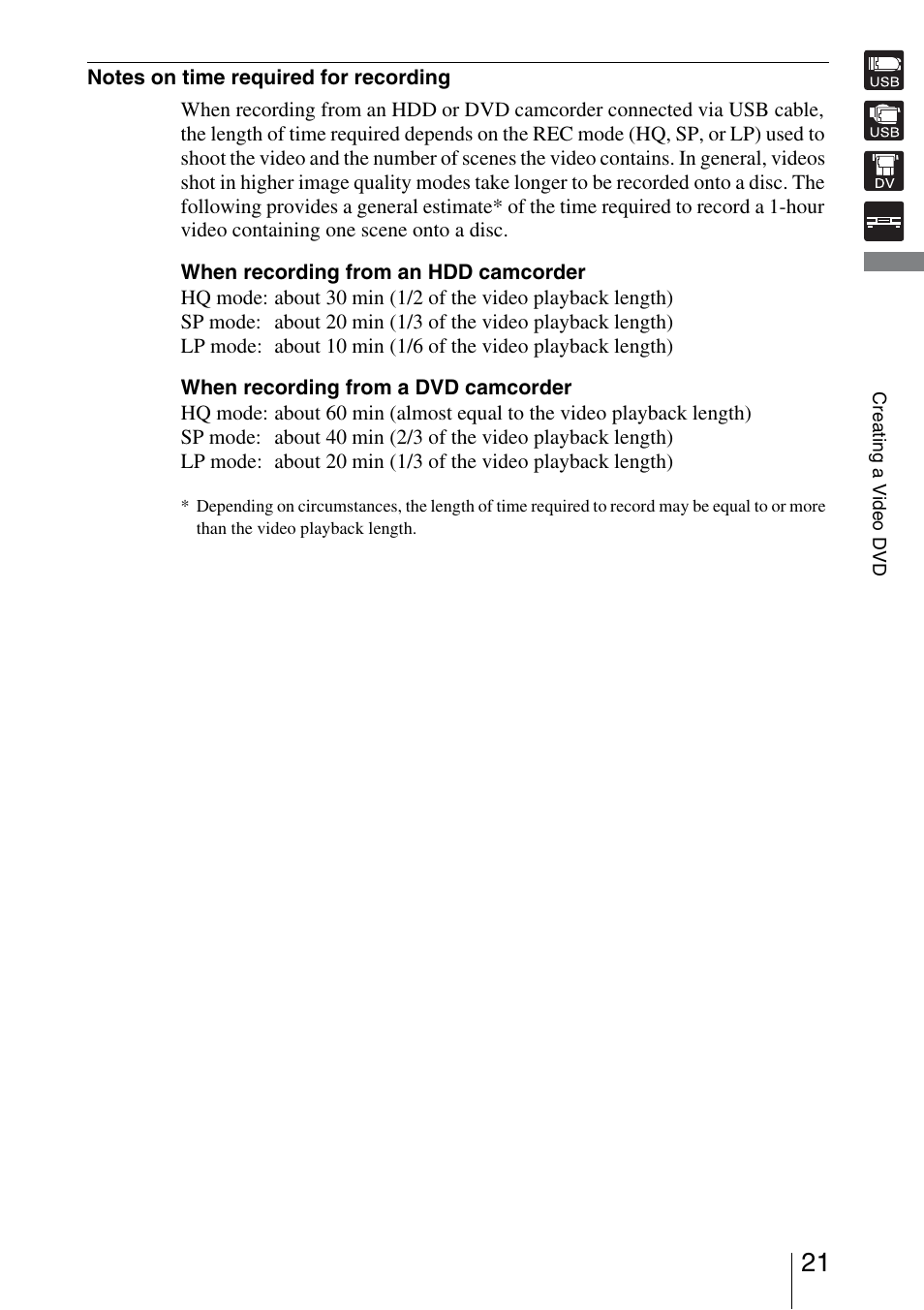 Sony VRD-VC30 User Manual | Page 21 / 64