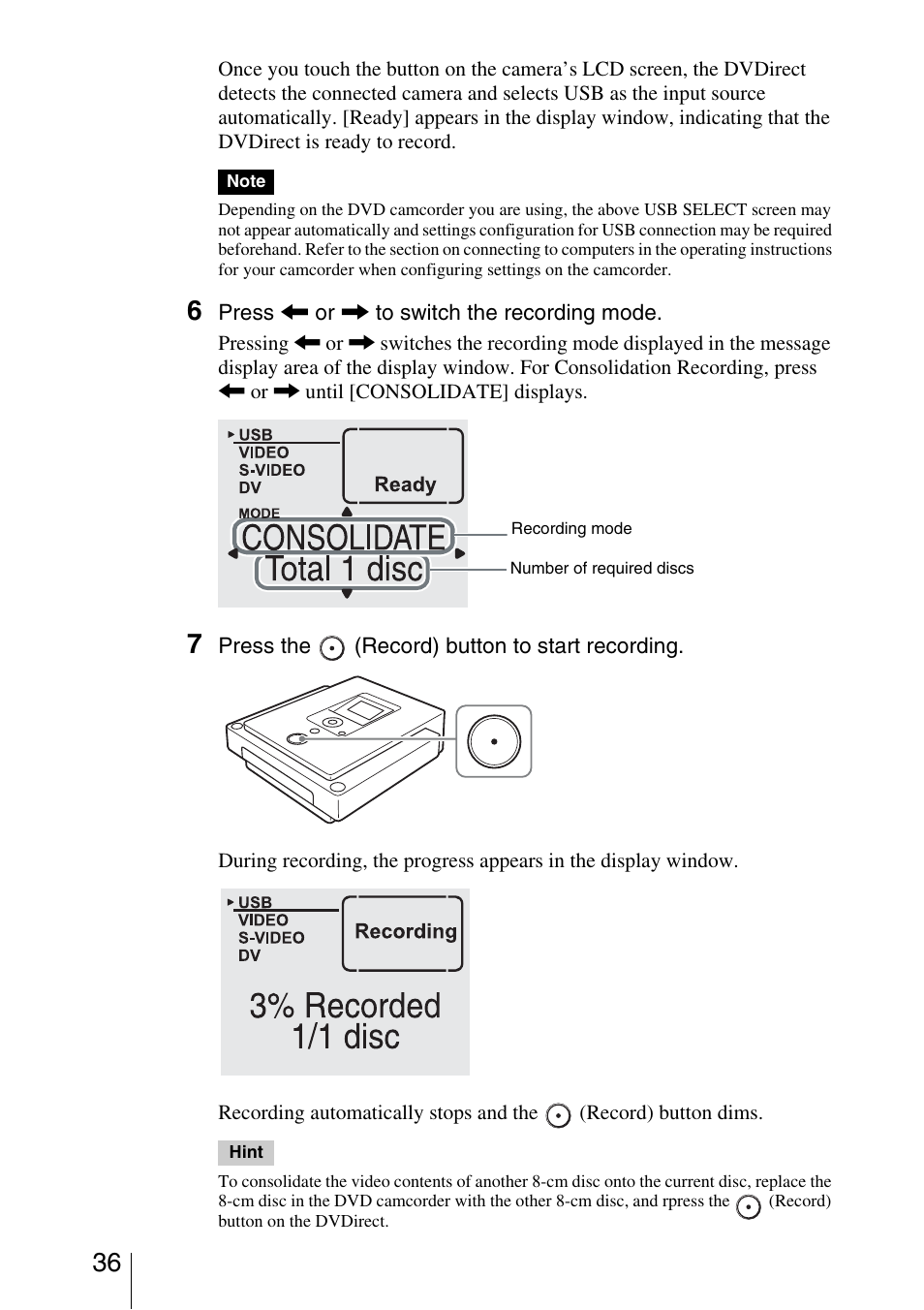 Sony VRD-VC30 User Manual | Page 36 / 64