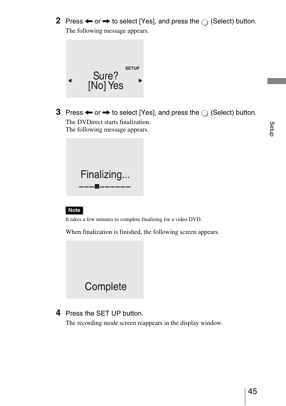 Sony VRD-VC30 User Manual | Page 45 / 64