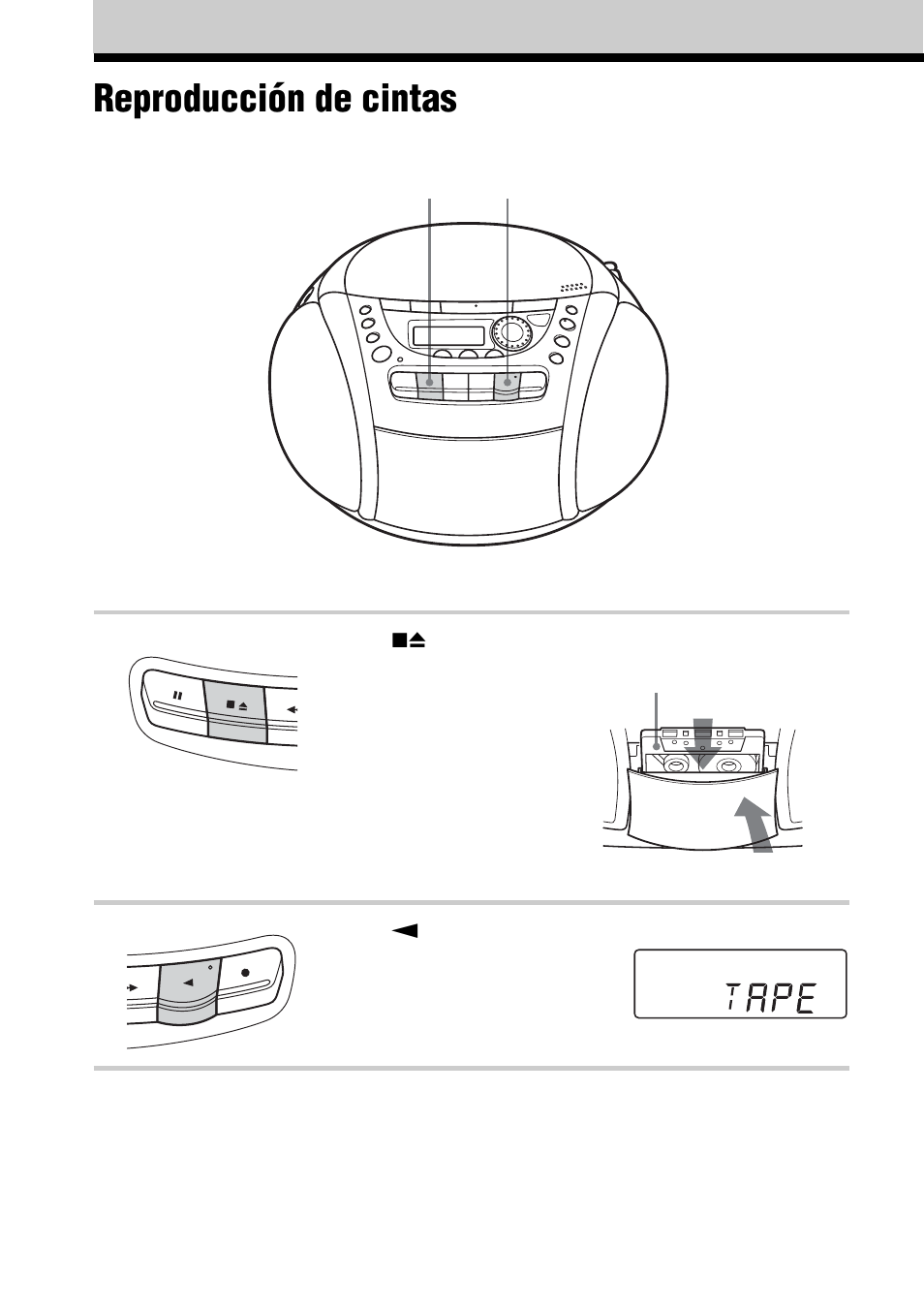 Reproducción de cintas | Sony CFD-E90L User Manual | Page 40 / 68