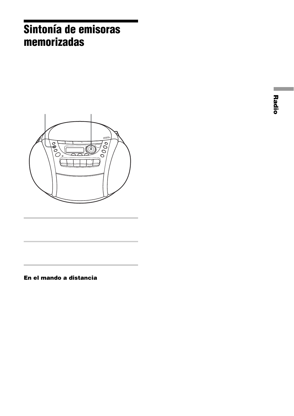 Sintonía de emisoras memorizadas | Sony CFD-E90L User Manual | Page 49 / 68