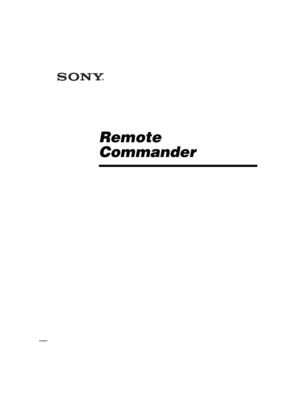 Sony RM-LG112 User Manual | 16 pages