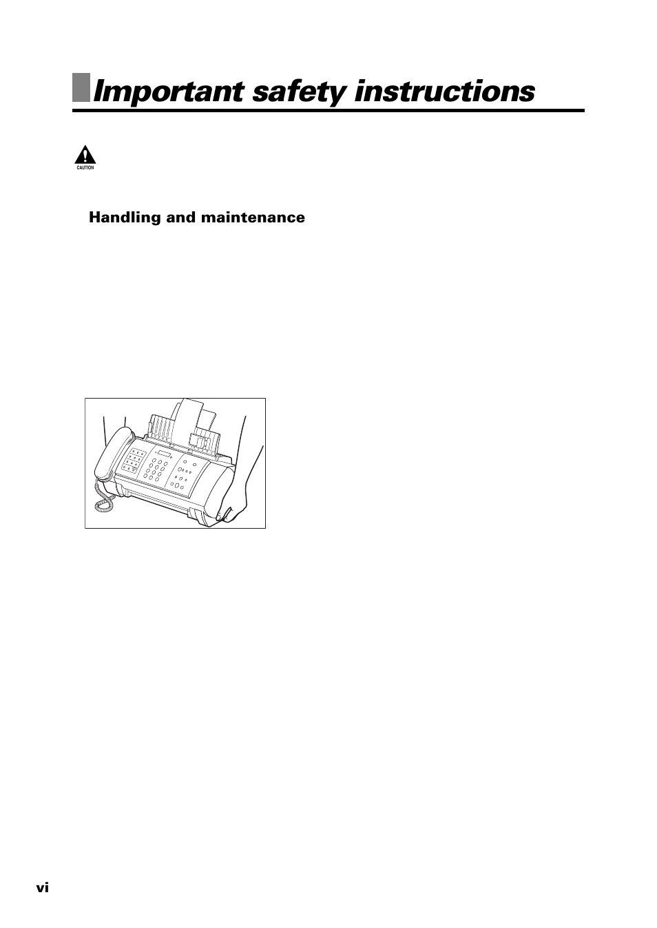 Important safety instructions | Sony FAX-B140 User Manual | Page 6 / 119