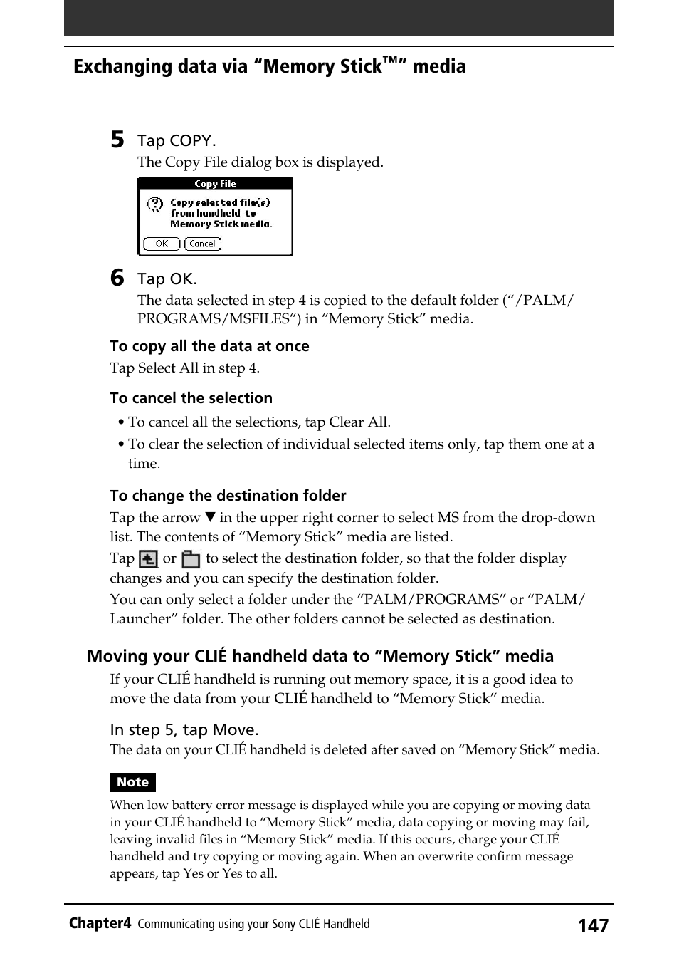 Media | Sony PEG-S360 User Manual | Page 147 / 220