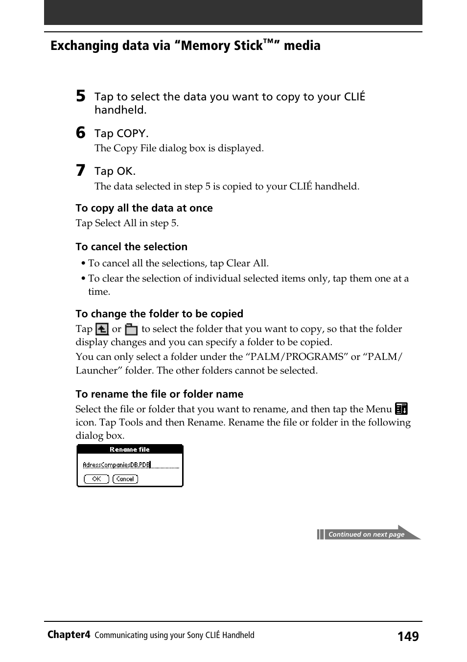 Media | Sony PEG-S360 User Manual | Page 149 / 220