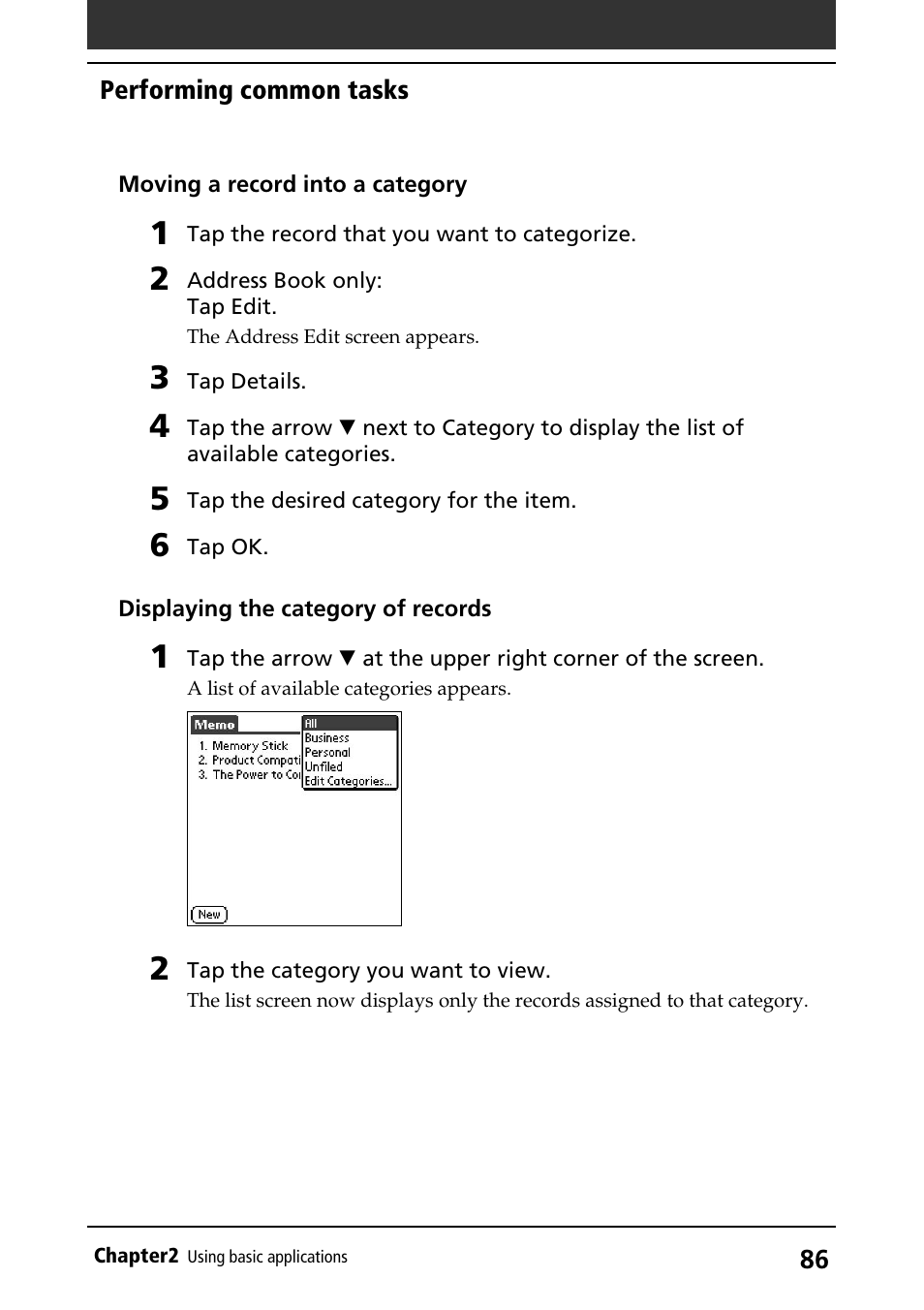 Sony PEG-S360 User Manual | Page 86 / 220