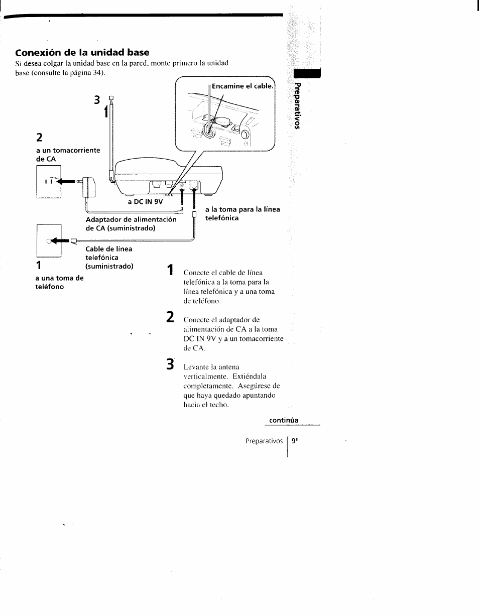 Conexión de la unidad base | Sony SPP-AQ500 User Manual | Page 50 / 84