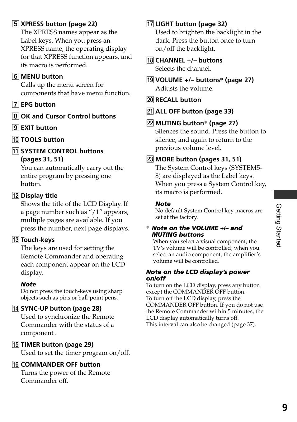 Sony RM-AX4000A User Manual | Page 9 / 96