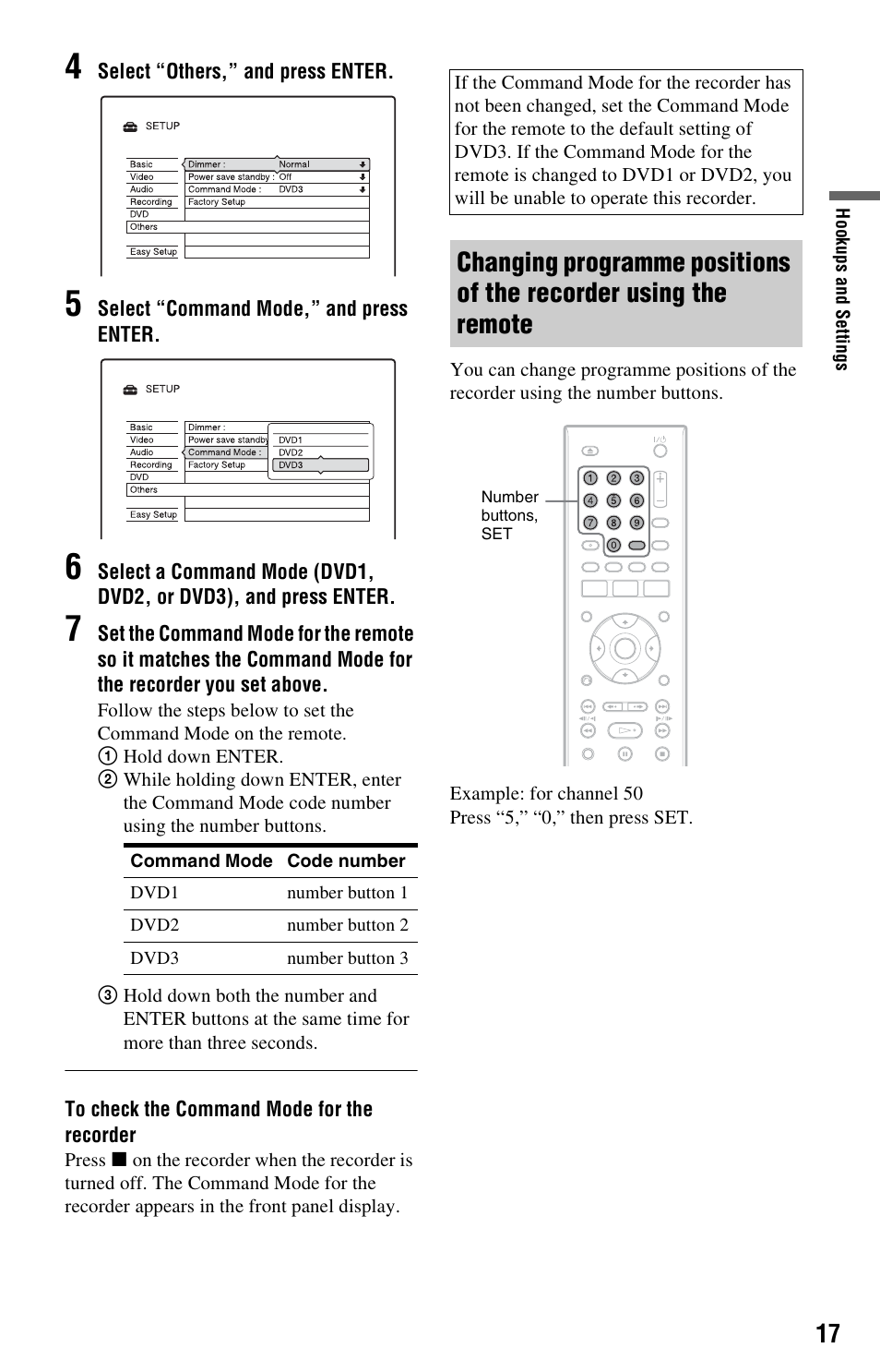 Sony RDR-GX120 User Manual | Page 17 / 88