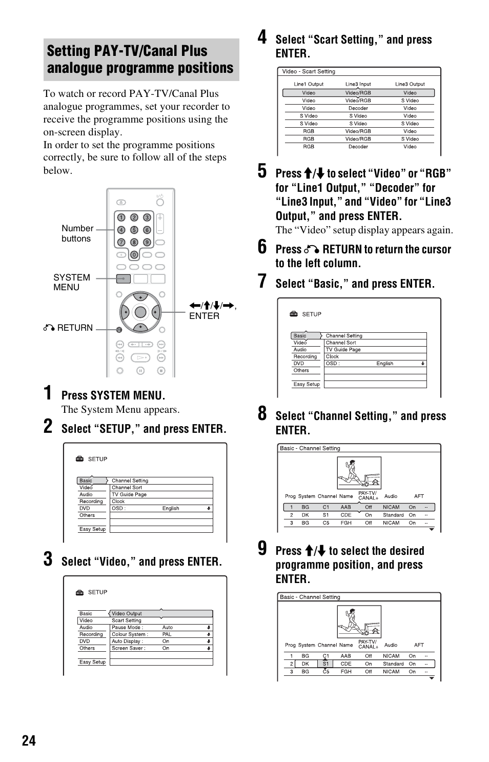 Sony RDR-GX120 User Manual | Page 24 / 88