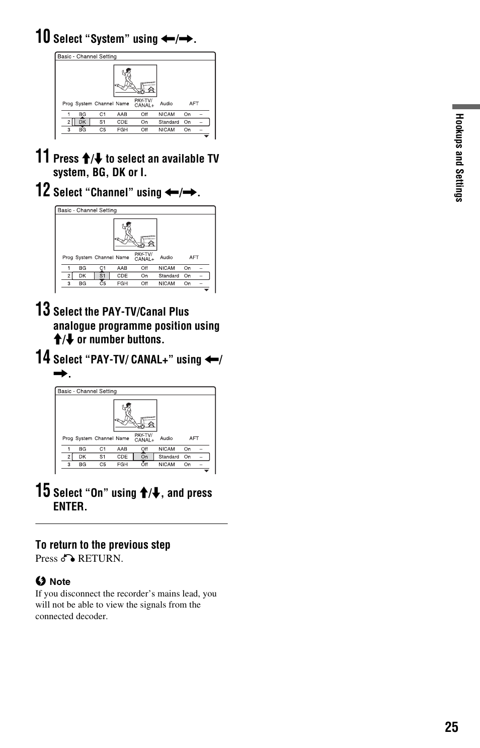 Sony RDR-GX120 User Manual | Page 25 / 88