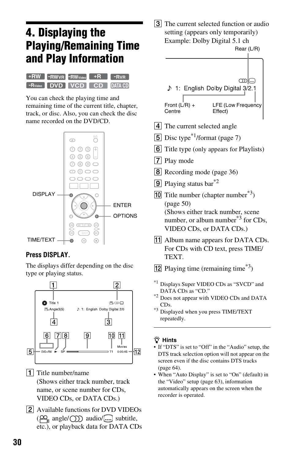 Sony RDR-GX120 User Manual | Page 30 / 88