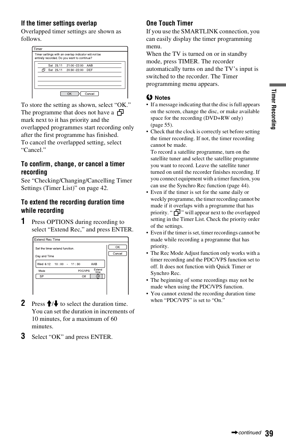 Sony RDR-GX120 User Manual | Page 39 / 88