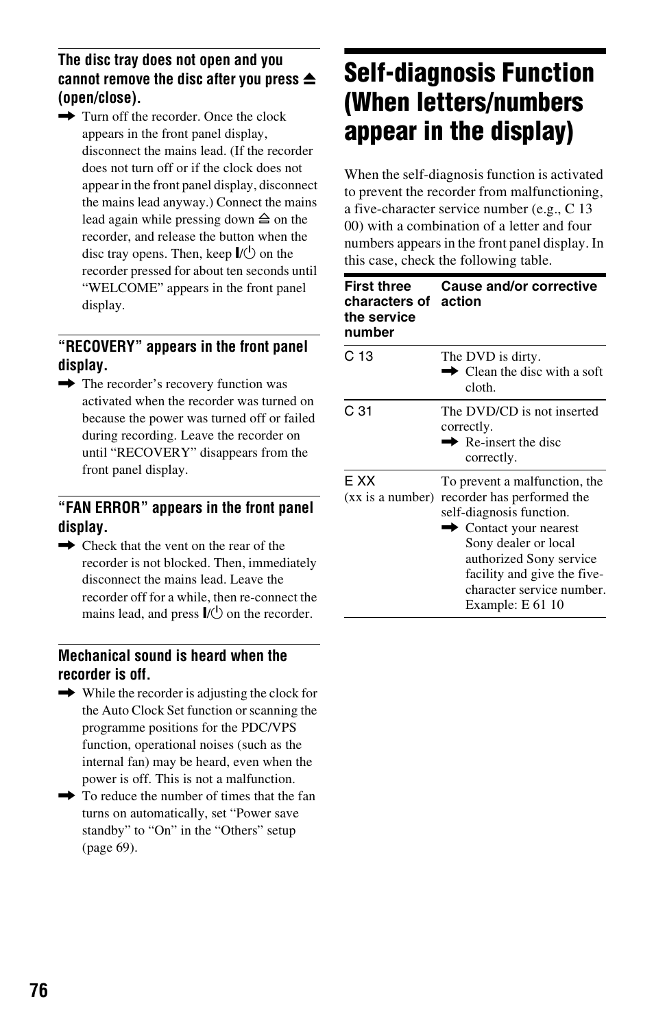 Sony RDR-GX120 User Manual | Page 76 / 88