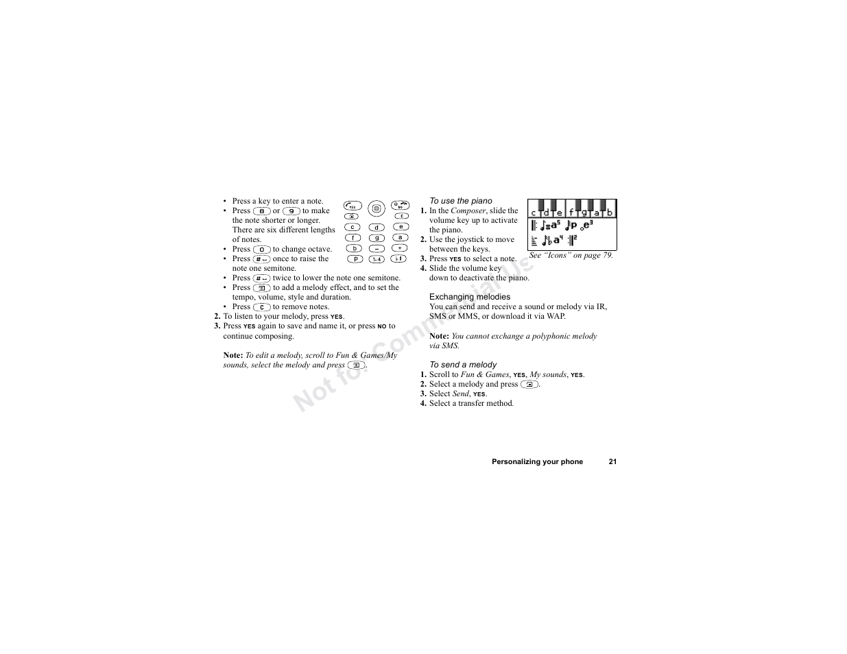 No t fo r c om me rci al u s e | Sony T300 User Manual | Page 19 / 83