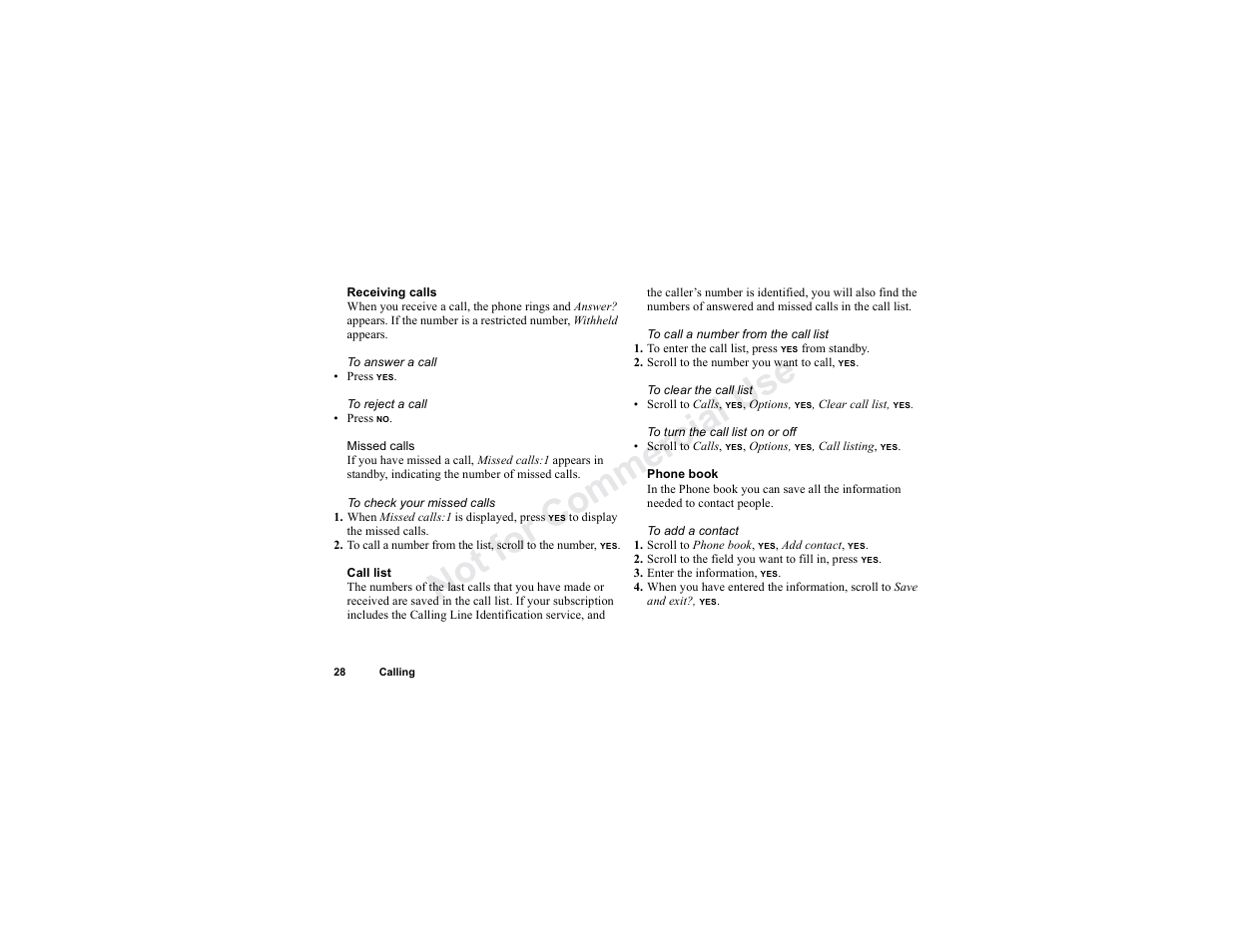 No t fo r c om me rci al u se | Sony T300 User Manual | Page 26 / 83