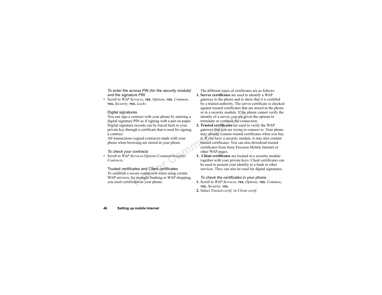 Sony T300 User Manual | Page 44 / 83