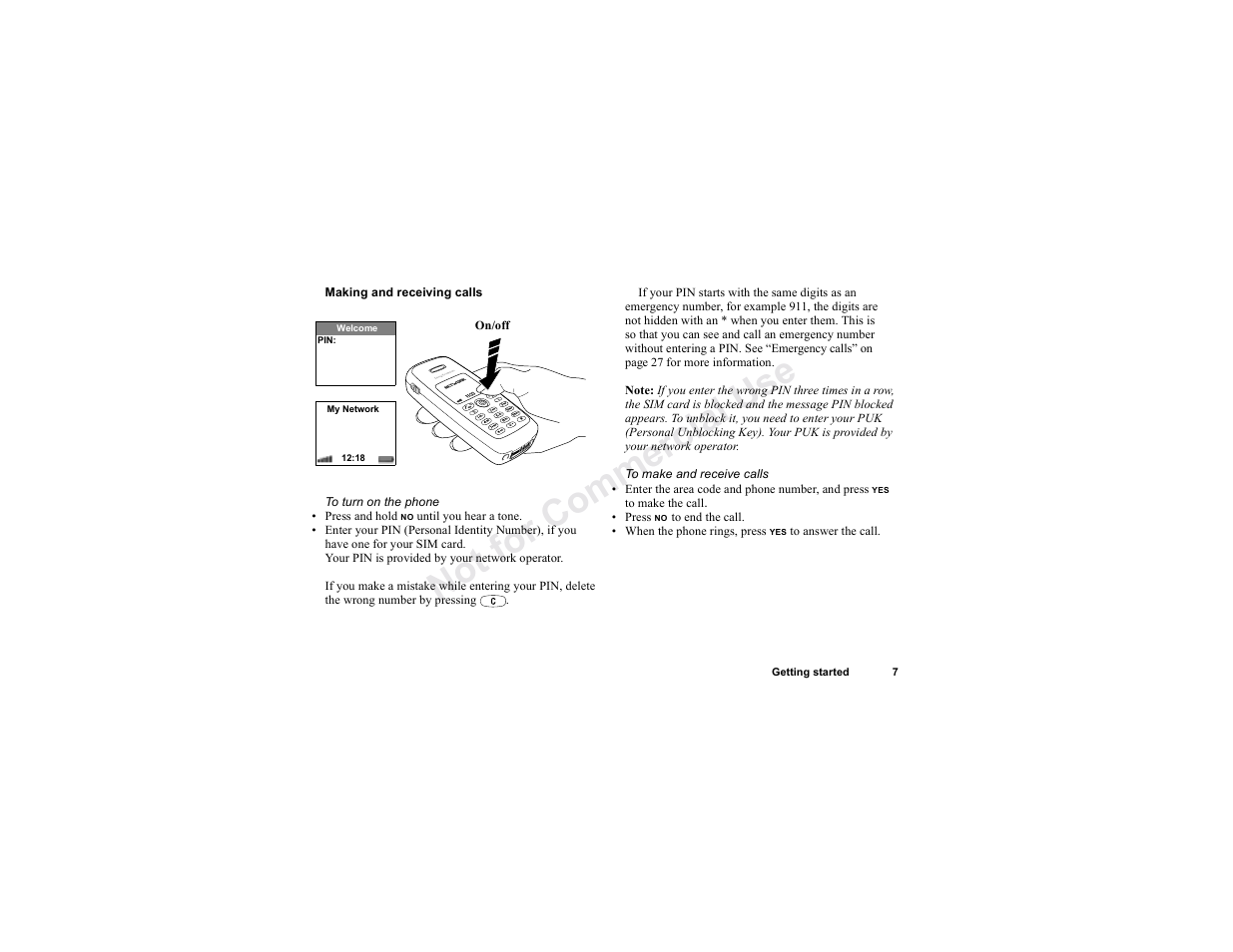 No t fo r c om me rci al u se | Sony T300 User Manual | Page 5 / 83