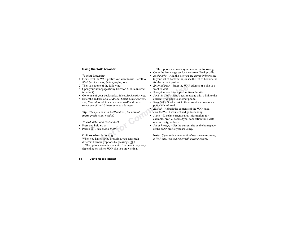 Sony T300 User Manual | Page 56 / 83