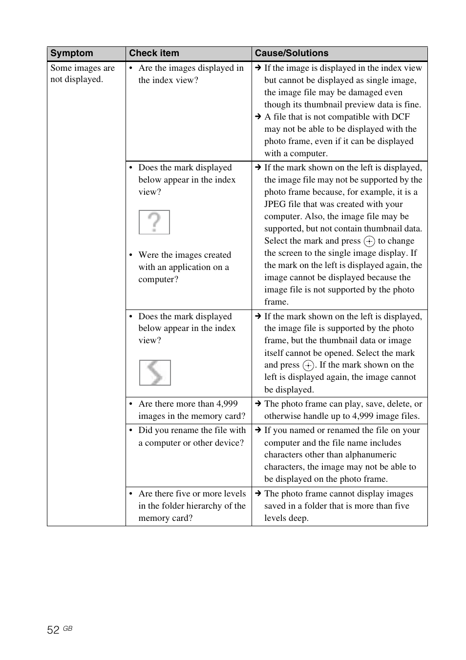 Sony S-FRAME DPF-A72/E72/D72 User Manual | Page 52 / 64