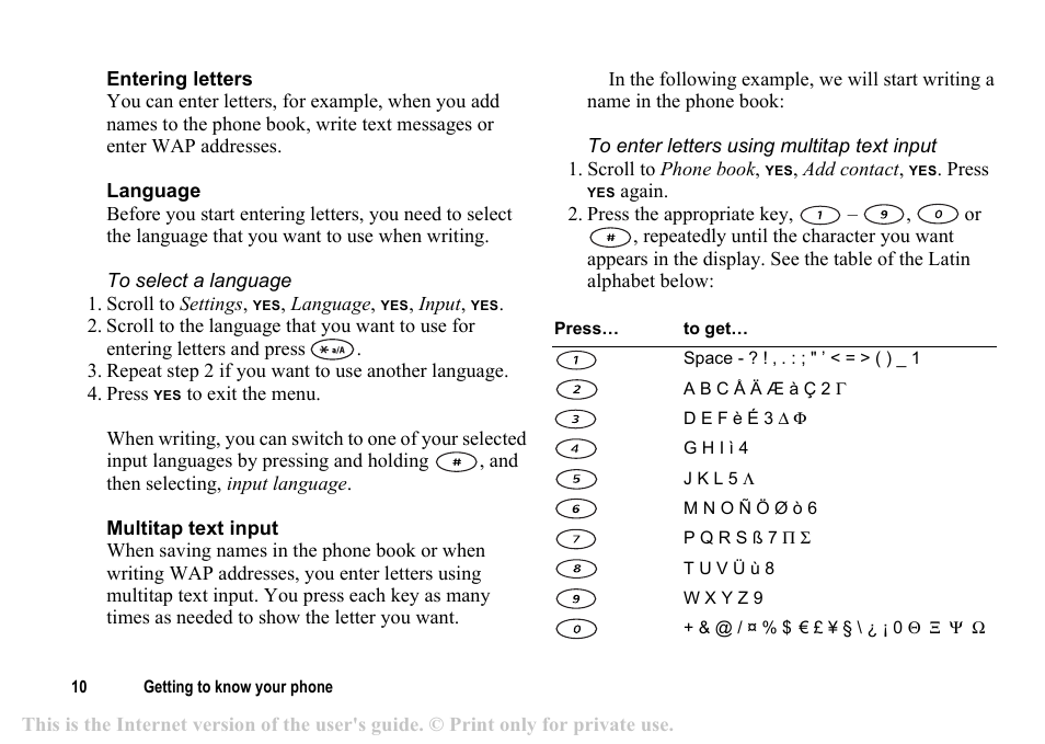 Sony T200c User Manual | Page 10 / 64