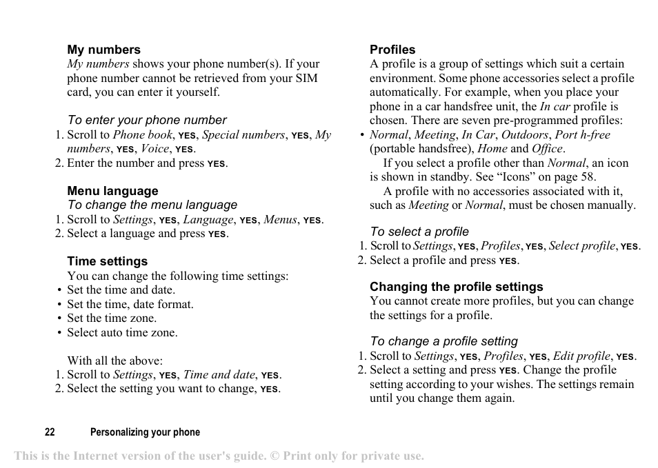 Sony T200c User Manual | Page 22 / 64