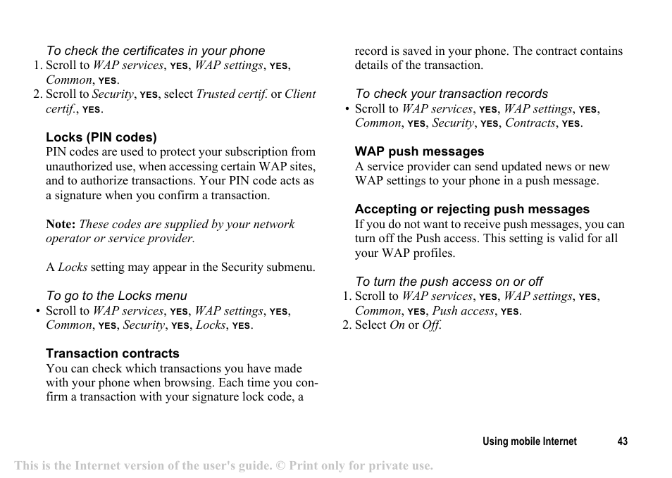 Sony T200c User Manual | Page 43 / 64