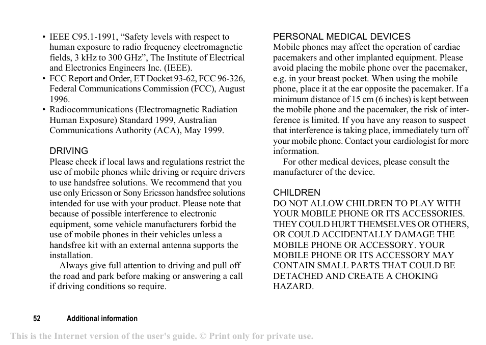 Sony T200c User Manual | Page 52 / 64